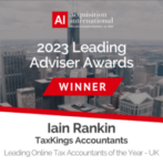 2023 Leading advisor award Iain Rankin